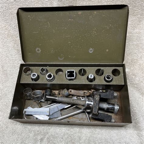 1930s carburetor tool kit metal box|Vintage Carter Carburetor Tool Kit Packard Caddy .